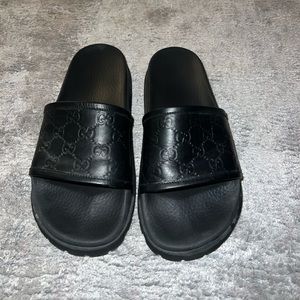 Gucci slides men size 10 black